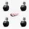 Service Caster 2-3/8'' Nylon Twin Wheel Casters with Corner Mounting Bracket , 4PK SCC-UHGR02S60-NYS-716-4-CB90-4 - alternate 3